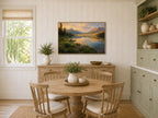 Stanley Lake Spring Sunset Wall Art | Idaho Sawtooth Mountain Landscape Painting