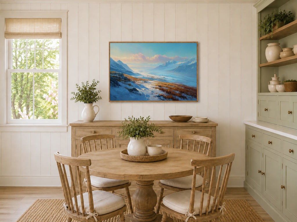 Harding Icefield Fall Sunrise Wall Art | Kenai Fjords National Park Alaska Landscape Painting
