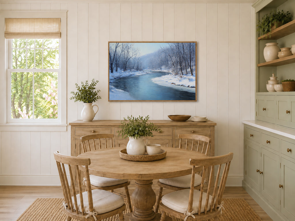 Cuyahoga Valley National Park Winter Wall Art | Ohio River Landscape Painting