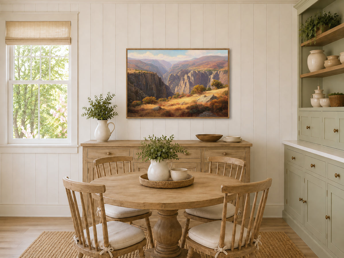 Black Canyon of the Gunnison National Park Fall Wall Art | Colorado Landscape Painting