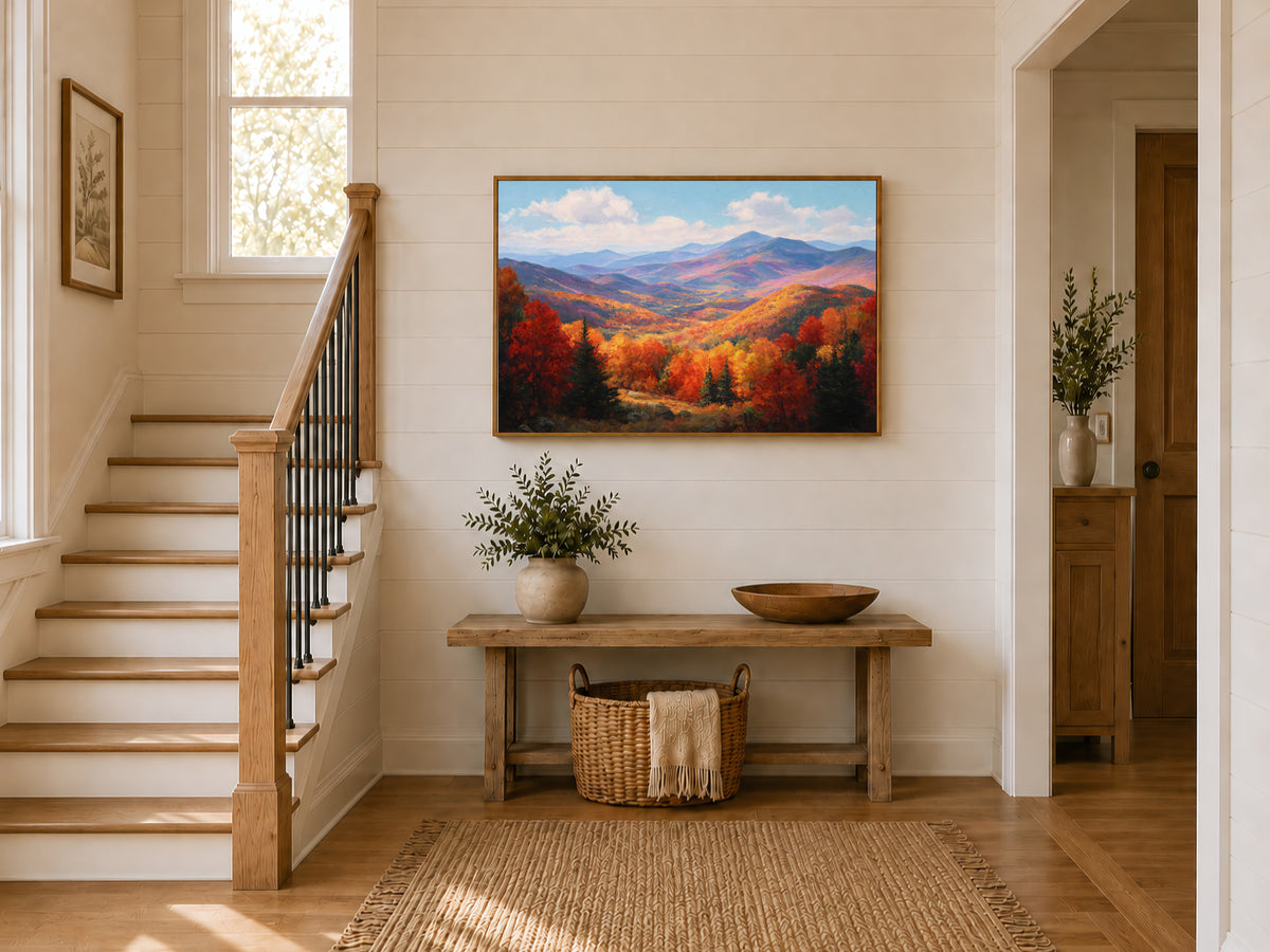 White Mountains Fall Wall Art | New Hampshire Landscape Painting
