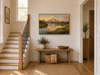 Oxbow Bend Spring Sunset Wall Art | Grand Teton National Park Wyoming Landscape Painting