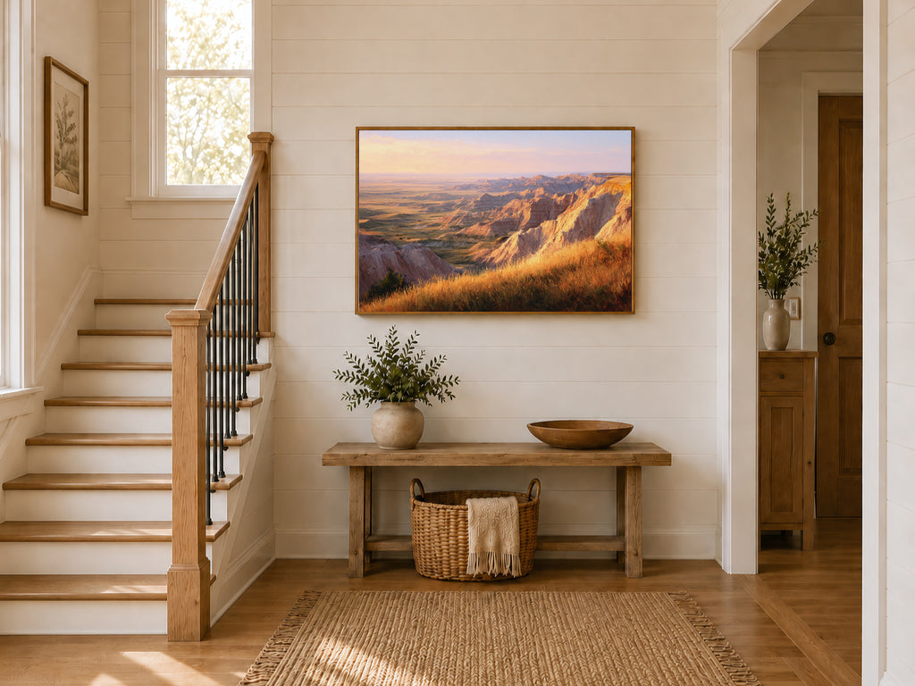 Badlands National Park Fall Sunrise Wall Art | South Dakota Landscape Painting