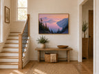 Crater Lake National Park Summer Sunrise Wall Art | Oregon Volcanic Landscape Painting