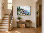 Acadia National Park Summer Wall Art | Maine Coastline Landscape Painting