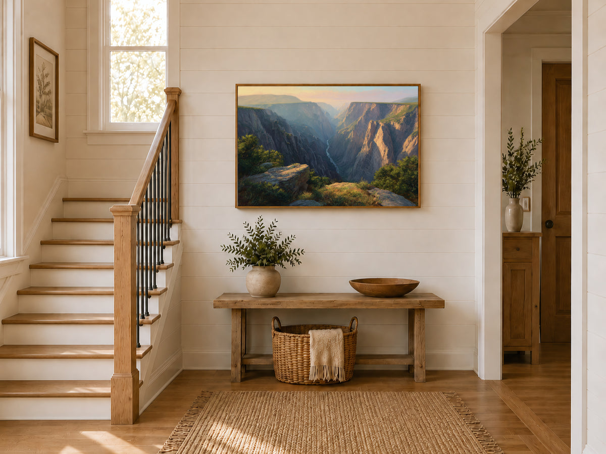 Black Canyon of the Gunnison National Park Summer Sunrise Wall Art | Colorado Landscape Painting