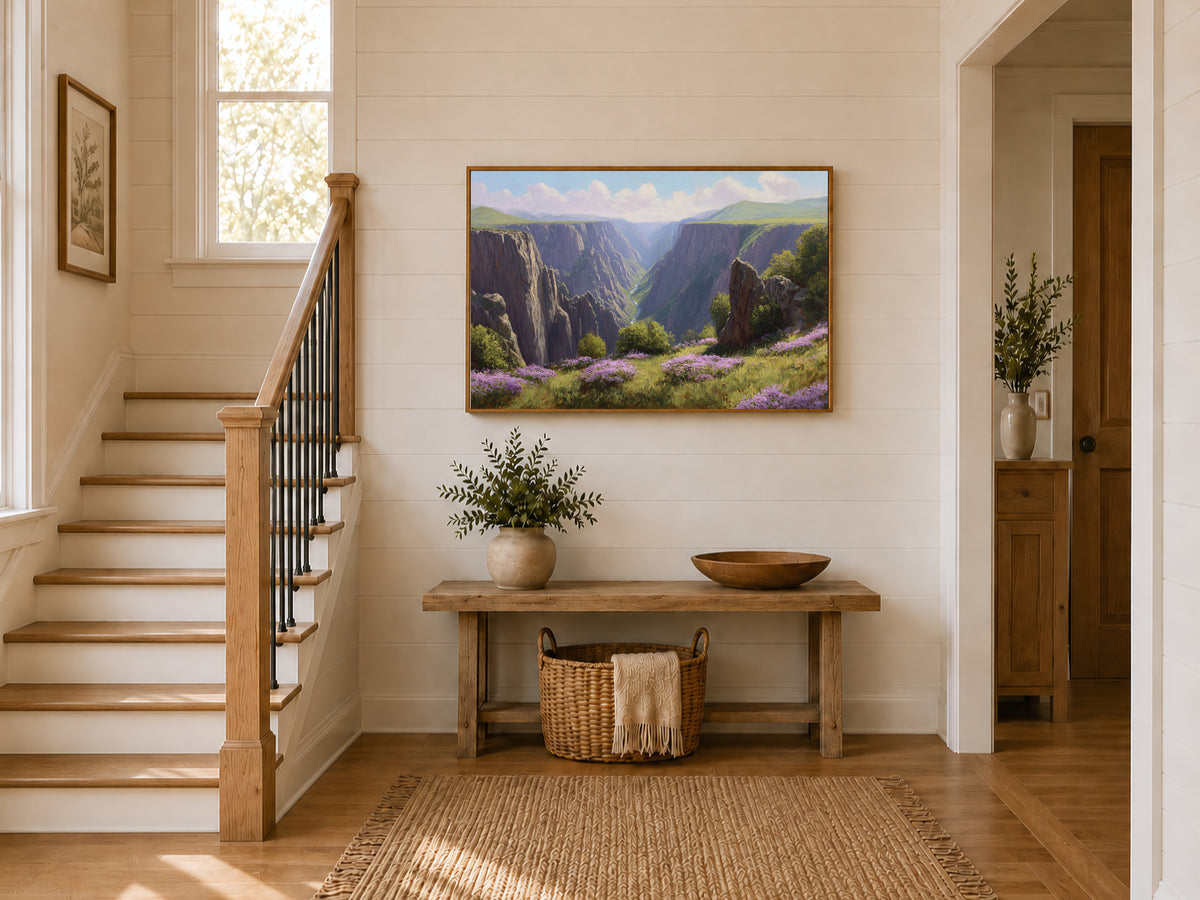 Black Canyon of the Gunnison National Park Spring Wall Art | Colorado Landscape Painting