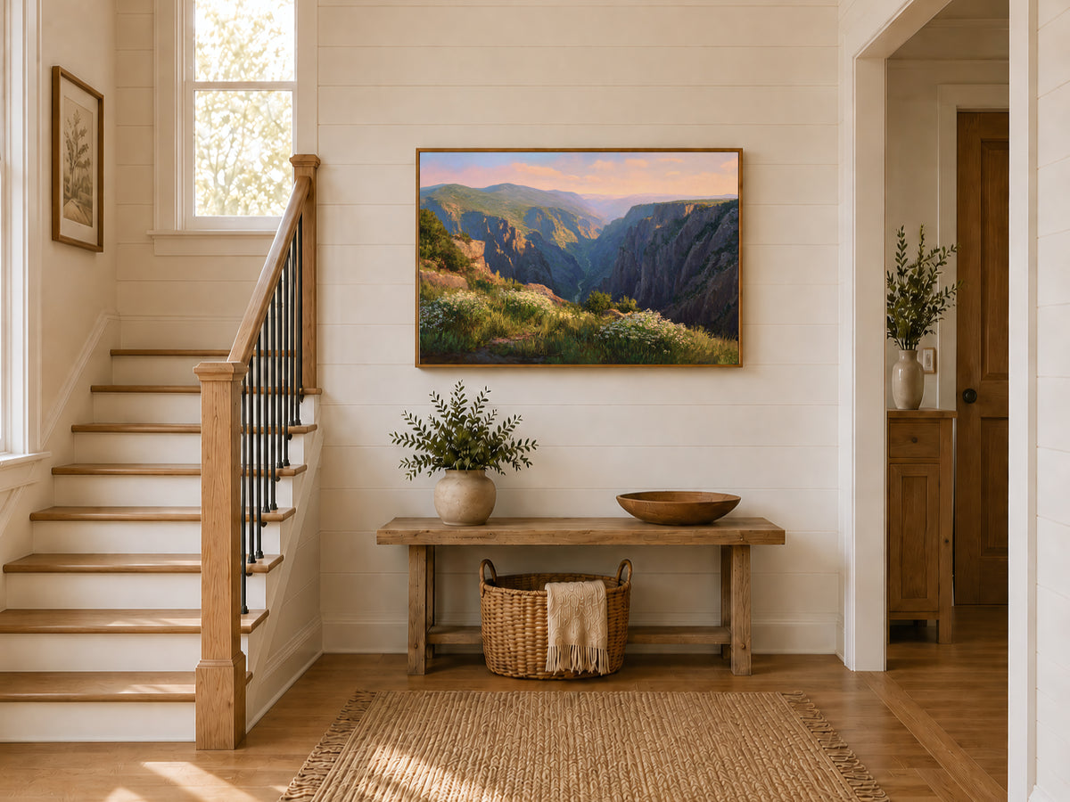 Black Canyon of the Gunnison National Park Spring Sunrise Wall Art | Colorado Landscape Painting