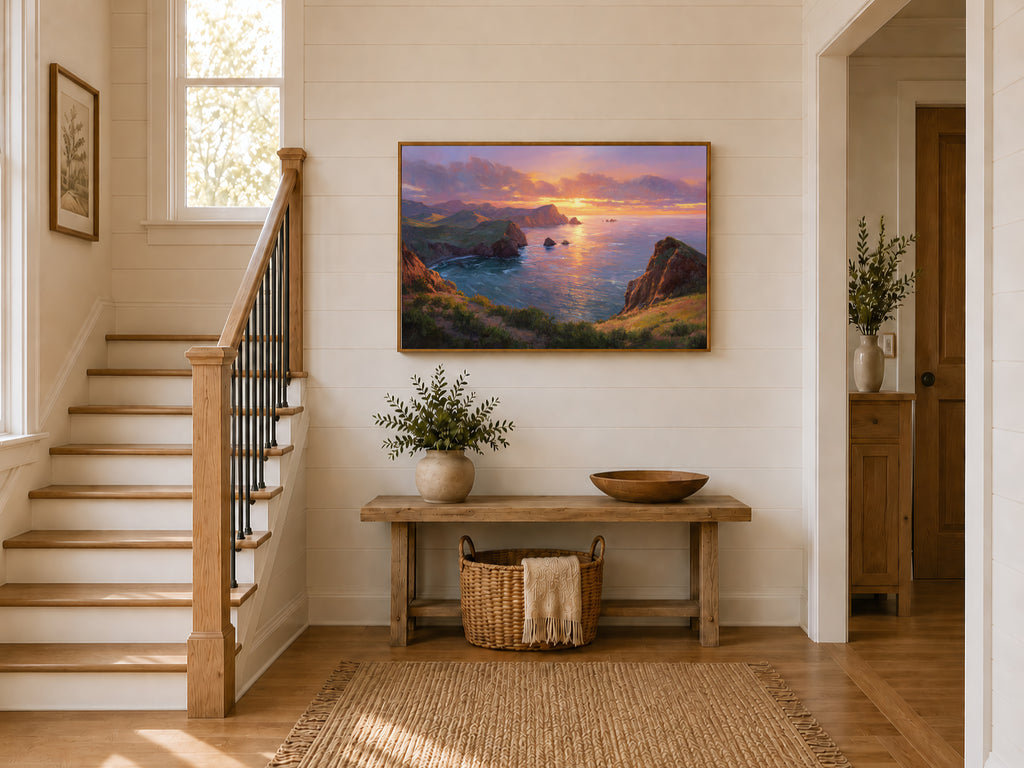 Channel Islands National Park Winter Sunset Wall Art | California Coastal Landscape Painting