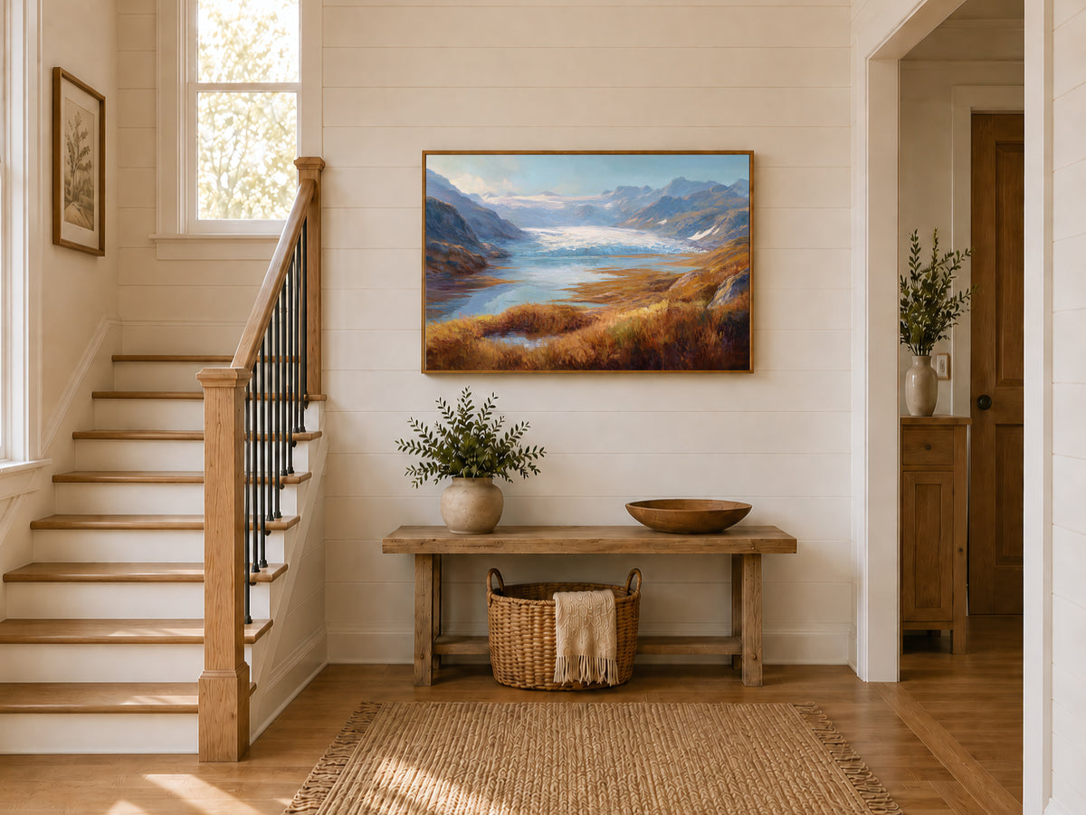 Harding Icefield Fall Wall Art | Kenai Fjords National Park Alaska Landscape Painting