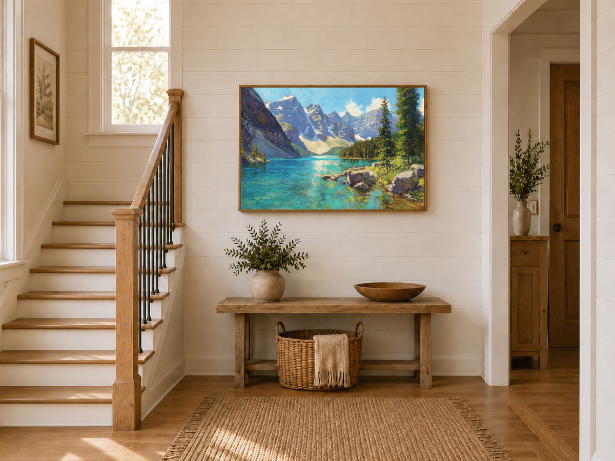 Moraine Lake Summer Wall Art | Banff National Park Canada Landscape Painting