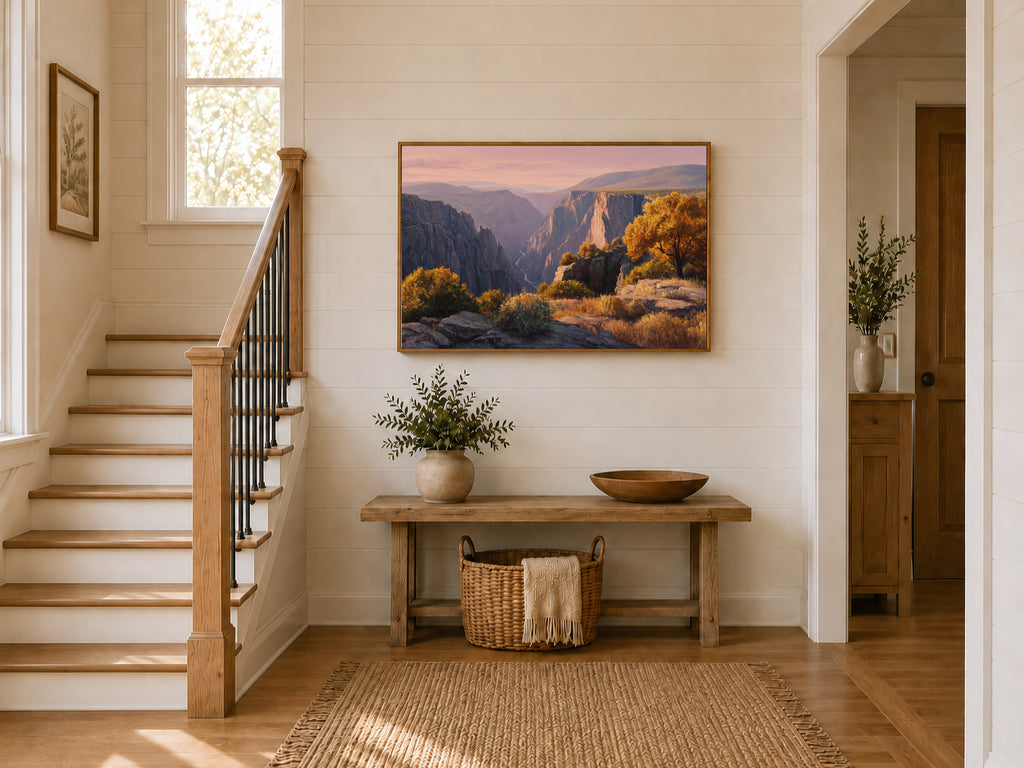 Black Canyon of the Gunnison National Park Fall Sunrise Wall Art | Colorado Landscape Painting