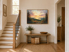 Cadillac Mountain Summer Sunset Wall Art | Acadia National Park Maine Coastal Painting