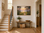 Lake Michigan Summer Sunrise Wall Art | Midwest Lakeside Landscape Painting