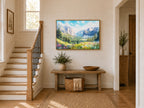 Tunnel View Spring Wall Art | Yosemite National Park California Mountain Painting