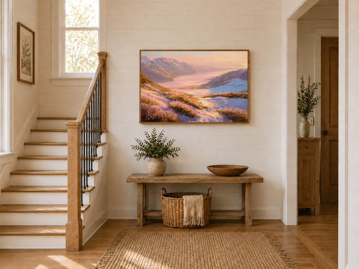 Harding Icefield Spring Sunset Wall Art | Kenai Fjords National Park Alaska Landscape Painting