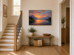Grand Teton National Park Summer Sunset Wall Art | Wyoming Mountain Landscape Painting