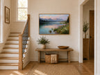 Stanley Lake Spring Sunrise Wall Art | Idaho Sawtooth Mountain Landscape Painting