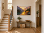 Colchuck Lake Fall Sunset Wall Art | Washington Landscape Painting