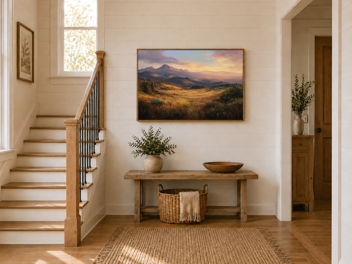 Lassen Volcanic National Park Spring Sunset Wall Art | California Landscape Painting