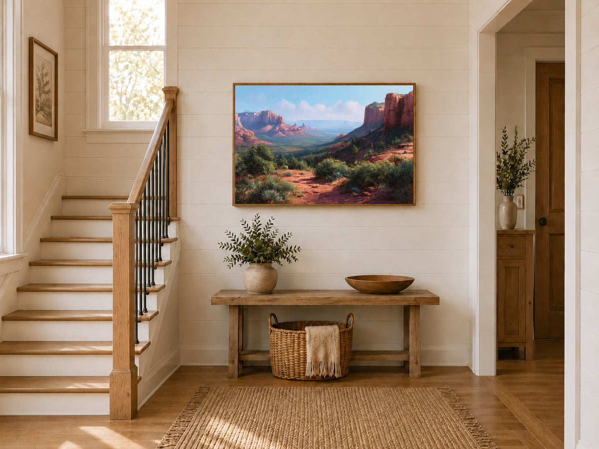Sedona Summer Wall Art | Arizona Red Rock Landscape Painting
