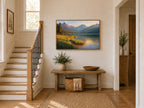 Stanley Lake Summer Sunset Wall Art | Idaho Sawtooth Mountain Landscape Painting
