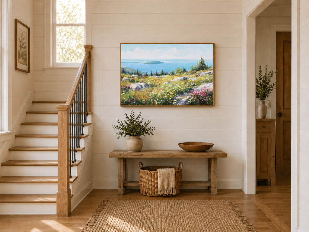 Mount Cadillac Spring Wall Art | Acadia National Park Maine Landscape Painting