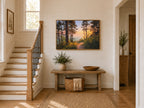 Lake Michigan Summer Sunset Wall Art | Midwest Shoreline Landscape Painting