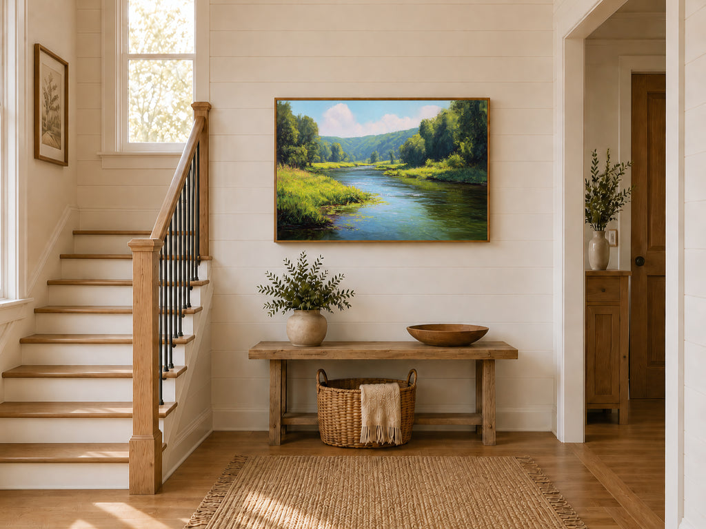 Cuyahoga Valley National Park Summer Wall Art | Ohio River Landscape Painting