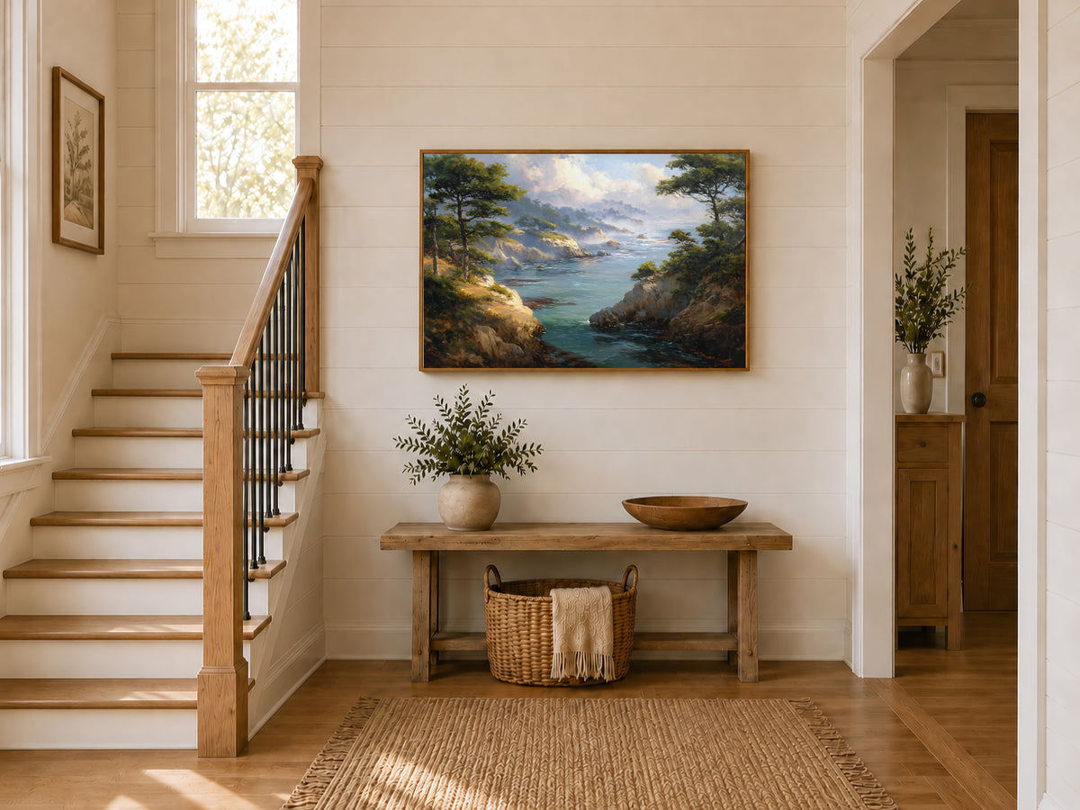 Point Lobos Winter Wall Art | California Monterey Coastal Landscape Painting