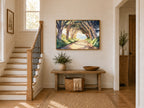 Half Moon Bay Summer Sunrise Wall Art | California Cypress Tree Tunnel Painting