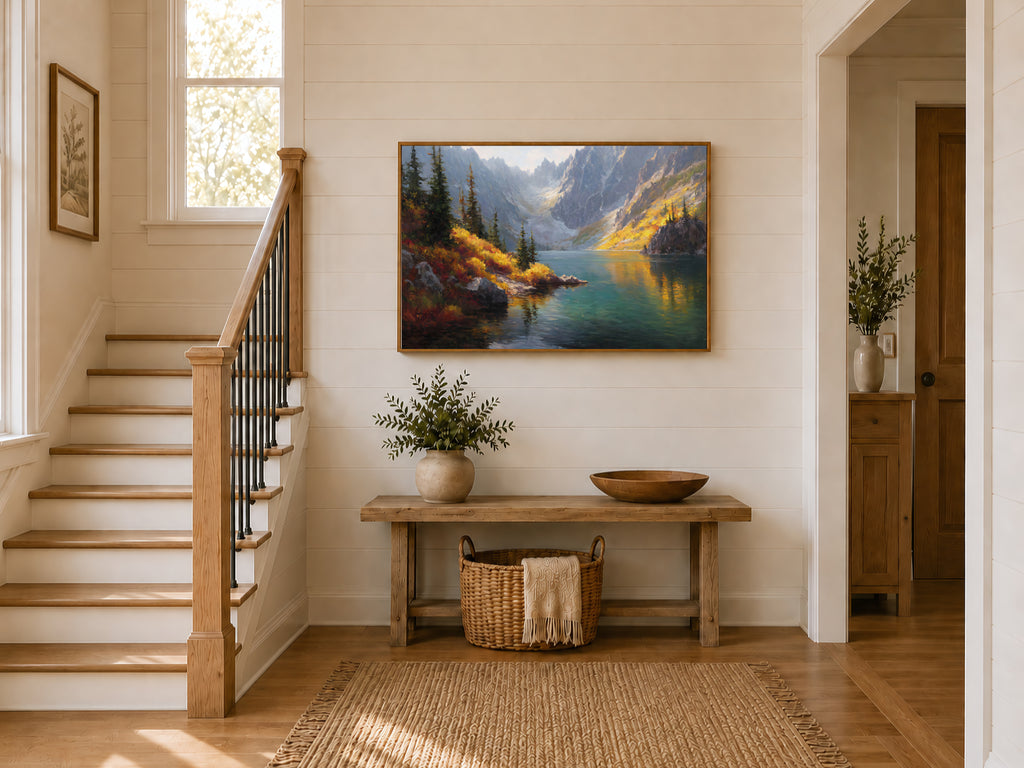 Colchuck Lake Fall Wall Art | Washington Landscape Painting