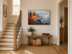 Lake Superior Fall Sunrise Wall Art | Minnesota Coastal Fall Foliage Painting