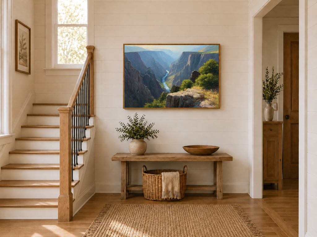 Black Canyon of the Gunnison National Park Summer Wall Art | Colorado Landscape Painting