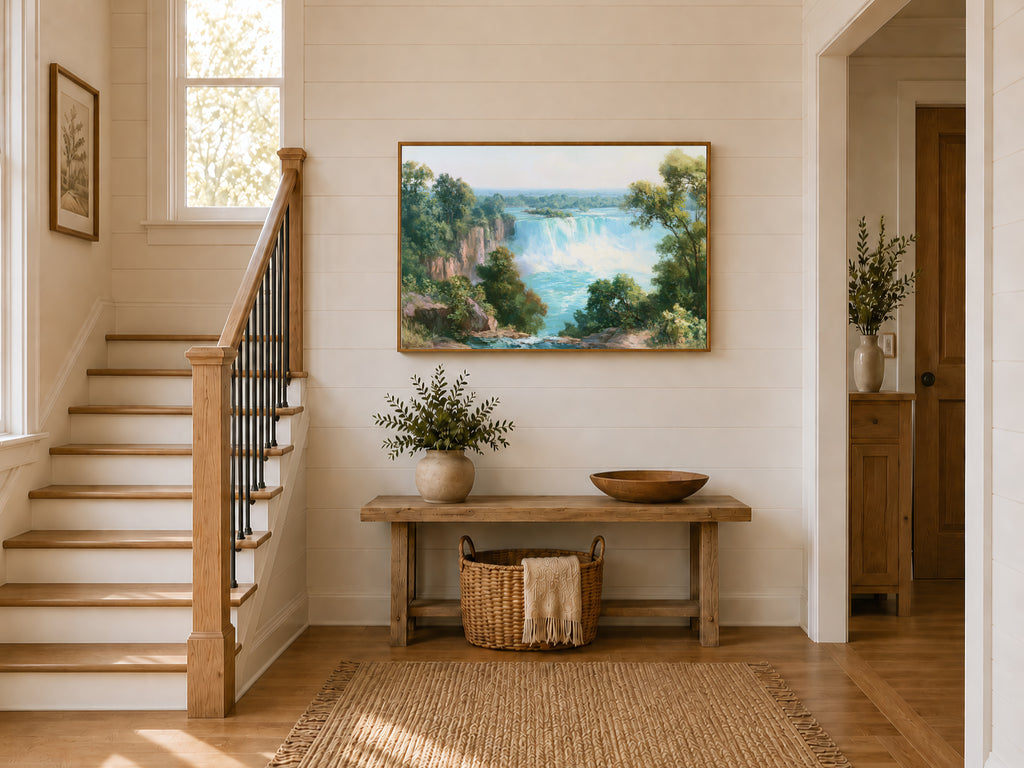 Niagara Falls Summer Wall Art | Canada New York Landscape Painting