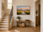 Denali National Park Summer Sunset Wall Art | Alaska Mountain Landscape Painting