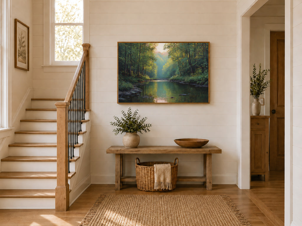 Cuyahoga Valley National Park Summer Sunrise Wall Art | Ohio River Landscape Painting