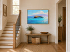 Molokini Crater Spring Wall Art | Hawaii Maui Tropical Ocean Landscape Painting